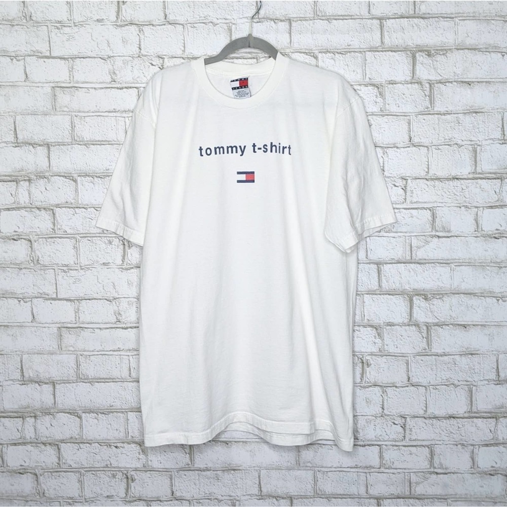 Vtg Tommy Hilfiger Tommy Tshirt Oversized Medium